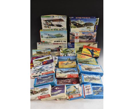 Model Kits - Kovozavody Prostejov models. 1:72 scale, Aero C-3A, Letov S.16, Mig, 15 UTI, Mig 17PF, Mig 19, Mig 21MF, Letov S