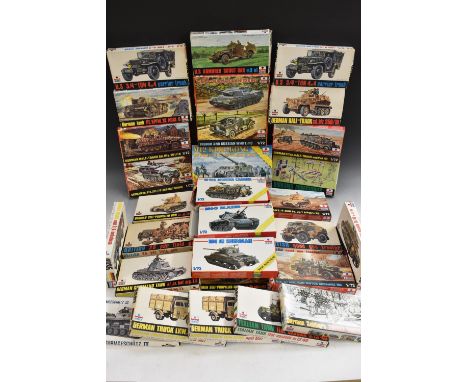 Model Kits - Italian ESCI 1:72 scale kits, 8005 Sturmgeschutz III ausf.G Assault Gun;  8007 German LKW.3 Ton Opel Blitz Truck