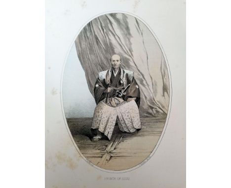 A selection of lithographs, maps and illustration from the 1856 expedition to Japan under the Command of Commodore M C Perry,