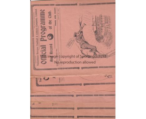 TOTTENHAM HOTSPUR RESERVES V ARSENAL RESERVES     Five programmes for London Combination matches at Tottenham 26/4/1930 and 2