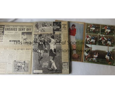 FOOTBALL SCRAPBOOKS       Two scrapbooks. 1940's & 1950's including magazine and newspaper cuttings with a bias to Arsenal, C