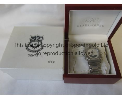 TOTTENHAM WATCH   Stainless steel Klaus-Kobe watch Limited Edition Tottenham Hotspur fully boxed in original packaging with f