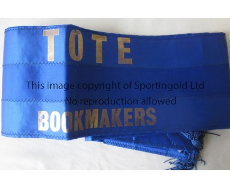 RED RUM   High Quality Silk neck sash presented to Red Rum by Tote Bookmakers.  Good