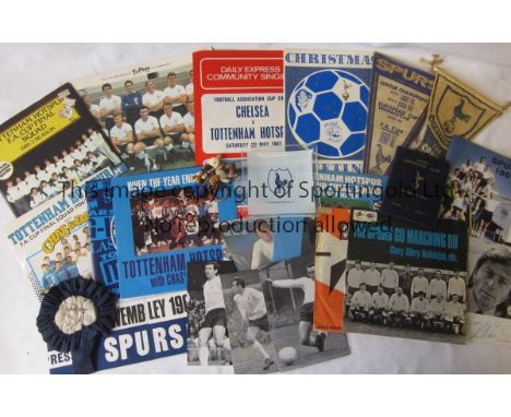 TOTTENHAM MISCELLANY   A collection of Tottenham miscellany from the 1960's to 1990's to include 6 x 45rpm records - The Spur