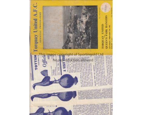 1950'S FOOTBALL PROGRAMMES         Sixty one programmes with the vast majority from the mid-1950's onwards. Home clubs repres