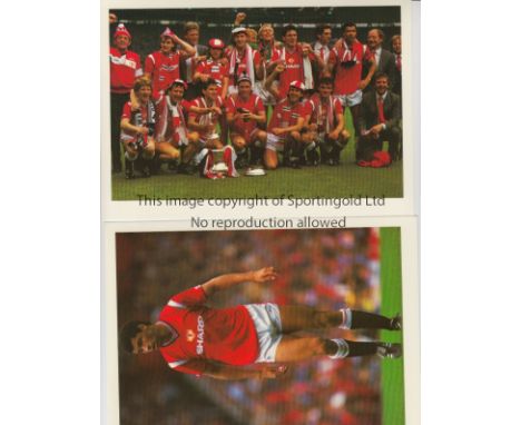 MANCHESTER UNITED   Collection of 1-10 Manchester United high quality glossy 8" x 6" postcards produced by Light Impressions 