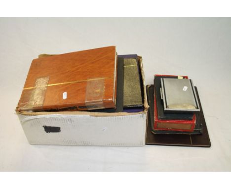 Mixed Lot of Five Albums/ Books of  Stamps plus Loose Stamps, Two Folders of First Day Covers, Folder of Royal Mail Postcards