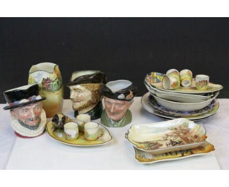 Collection of Royal Doulton Series Ware Ceramics including Two Plates, Three Shallow Bowls, 2 x Four Egg Cup and Stand Set (o
