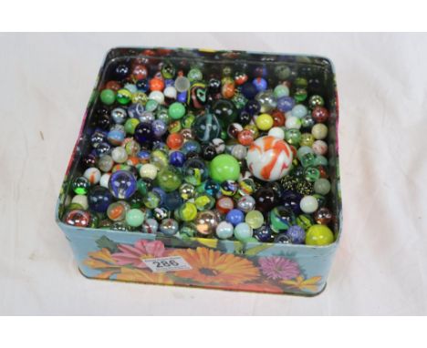 Tin of Marble including Vintage