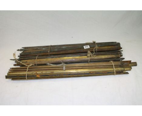 Quantity of Vintage Brass Stair Rods, approx. 66