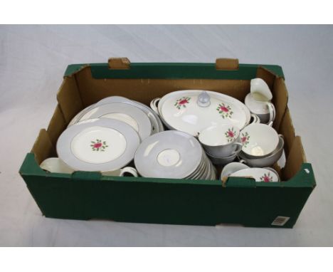 Royal Doulton  ' Chateau Rose ' Part Tea Service to include cups, saucers, plates, jugs etc, approximately 45 items total