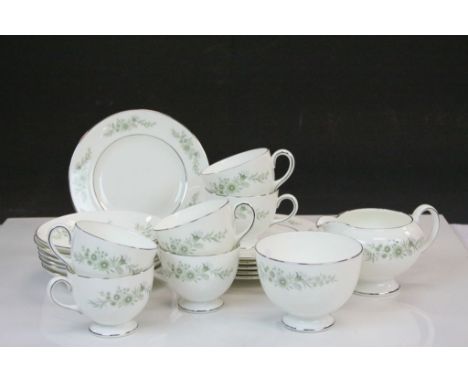 Wedgwood ' Westbury R4410 ' Tea Set to include jug, sugar bowl, 6 x tea cups and saucers, 6 x side plates