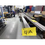 LOWER PRESS BRAKE DIE, APPROX. 12'-2" AND (3) PRESS BRAKE DIES, 43" TOTAL LENGTH