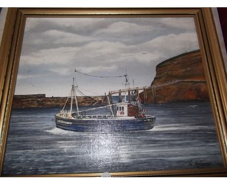 R. Holloway 'Whitby Fishing Boat'