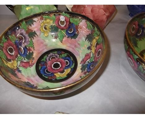 A Maling ceramic floral design fruitbowl