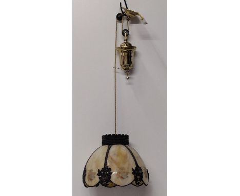 Vintage rise and fall ceiling light. Collection only. 