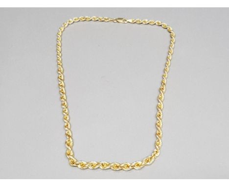 925 silver &amp; gold plated rope chain, 13.4g