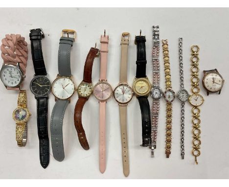 Vintage Ramona automatic watch, Rotary Veneto gold plated stainless steel bracelet-watch and a group of contemporary wristwat