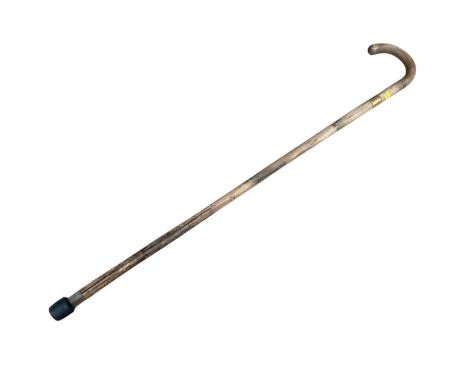 Walking stick with 18ct gold collar