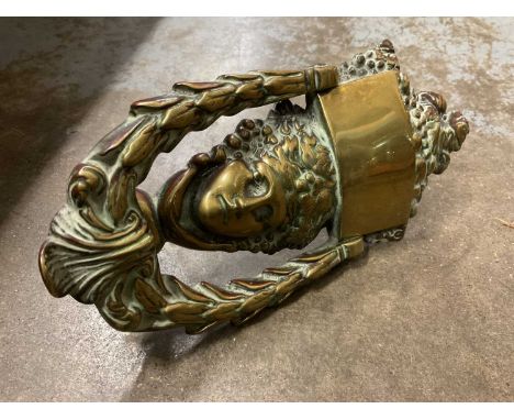 Victorian brass door knocker