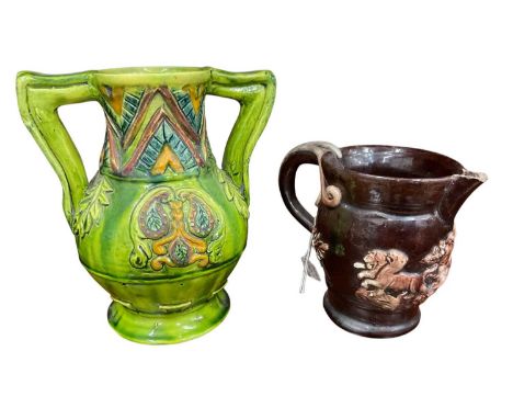 Two small pieces of Castle Hedingham pottery