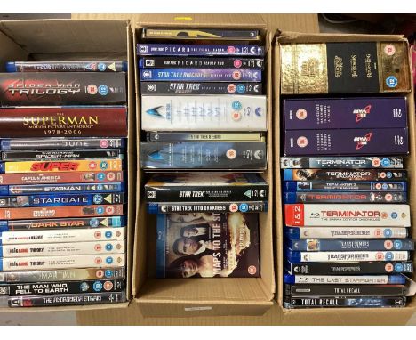 Blu-Ray Box Sets Science Fiction including Star Wars, Star Trek, Battlestar Galactica, Red Dwarf, plus others House of Cards,