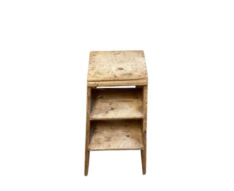 Set of vintage pine steps
