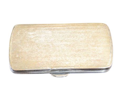 A George V silver cigarette case, Asprey &amp; Co Ltd., Chester, 1911, gross weight 2.38ozt.Condition report: Overall conditi