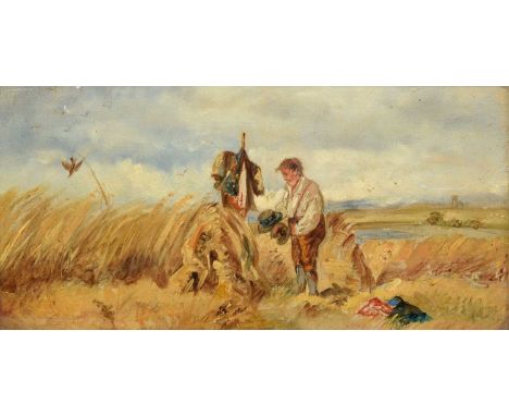 Unsigned, oil on panel.14cm x 29cm (5.5in x 11.25in)Condition report: The painting is in good, restored condition. Under UV l