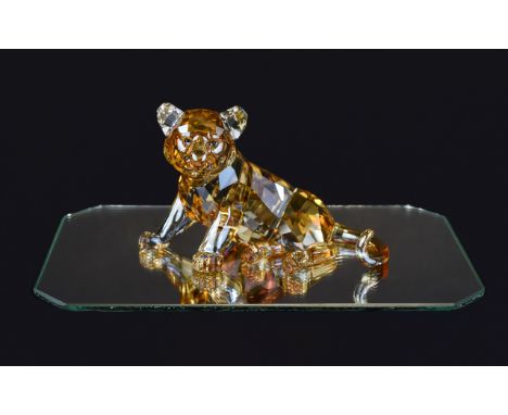 Swarovski SCS Collectors Society Members Only Annual Edition Crystal Figure 2010. 'Endangered Species' Series Companion Tiger
