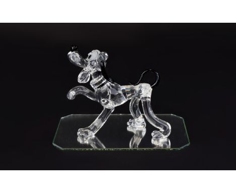 Swarovski Crystal Figure 'Disney Showcase Collection 'Pluto'. Designer Edith Mair. Code number 9100 000 009. Issued 2005. Ret