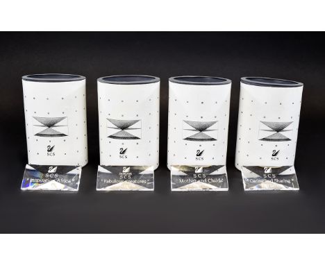 Swarovski SCS Collectors Society Crystal Plaques 4 in total. Comprises 1. Fabulous Creatures 1996-1998 2. Mother and Child 19