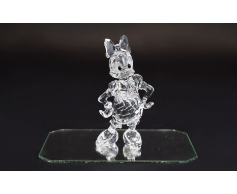 Swarovski Crystal Figure 'Disney Showcase' Daisy Duck . Designer Team. Code number 9100 000 005. Issued 2005 retired 2008 Mad