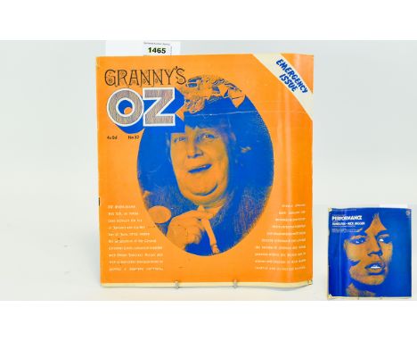 Original OZ Magazine Granny Oz Emergency Issue No.32 January 1971 issue of Richard Neville's iconic counter cultural publicat