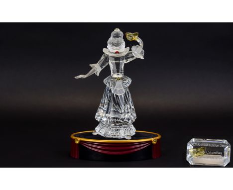 Swarovski SCS Collectors Society Annual Edition 2000 Crystal Figure Masquerade Collection 'Columbine' Designed exclusively fo