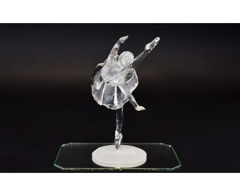 Swarovski Silver Crystal Figure 'When we were Young' Ballerina. Designer Martin Zendron. Code number 7550 NR 000 004 Issued 1