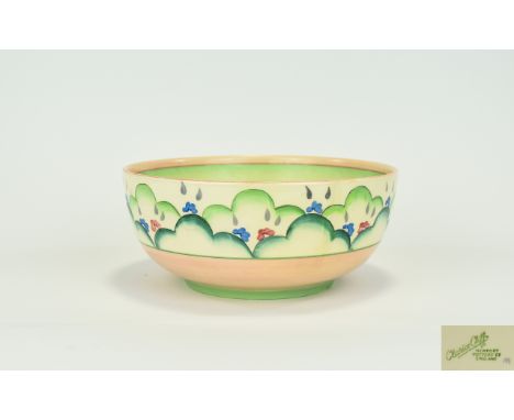 Clarice Cliff DELECIA CITRUS LARGE CONICAL BOWL C.1934