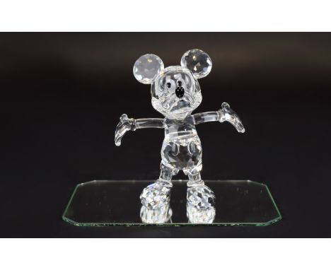 Swarovski Crystal Figure 'Disney Showcase' Mickey Mouse Designer Edith Mair. Code number 9100 NR 000 006. Issued 2005 retired