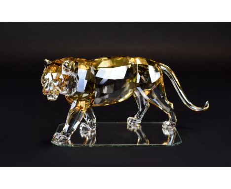 Swarovski S.C.S Annual Edition Collectors Society Crystal Figure Annual Edition Endangered Wildlife Trilogy Tiger Exclusively