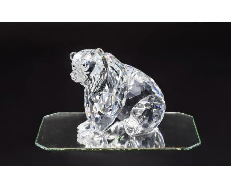 Swarovski Crystal Figure Grizzly Rare Encounters Group. Designer Heinz Tabertshofer. Code number 7637 NR000 006 Issued 2000 r