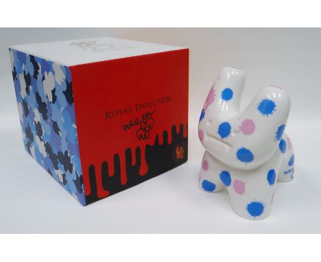 PURE EVIL & ROYAL DOULTON boxed limited edition (499/2015) hand-finished krink/spray-paint on fired ceramic - 'Pure Evil Bunn