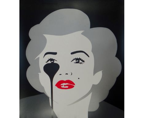 PURE EVIL limited edition (100) three layer screen-print - iconic image entitled 'The Last Marilyn (Dirty Silver)', signed, 2