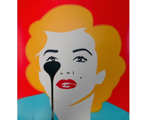PURE EVIL limited edition (100) four layer screen-print - iconic image 'The Last Marilyn (Golden Hair)', signed, 27.5 x 33.5i