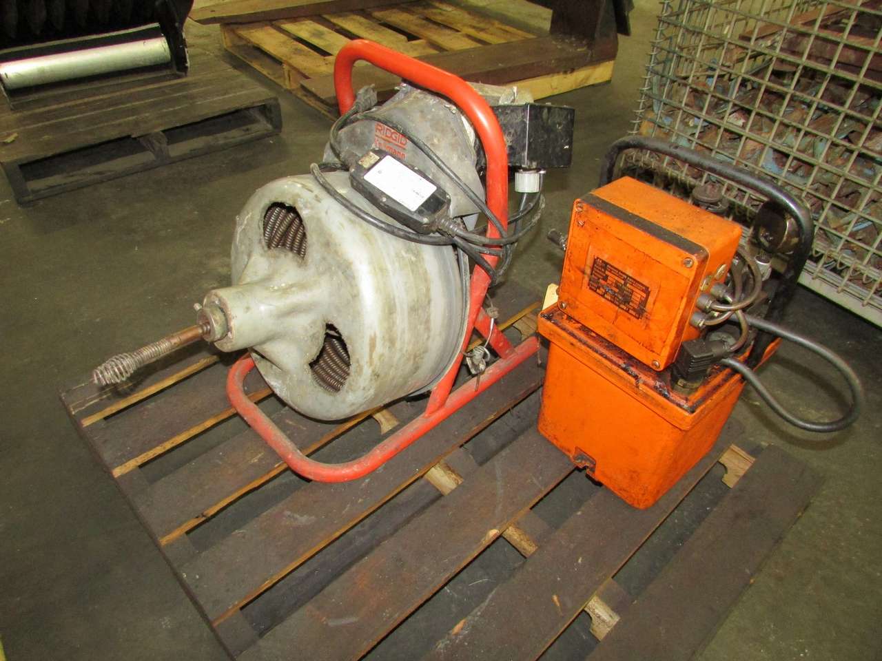 Ridgid Kollmann K375 Drain Cleaning Machine with Carr Lane 7500 PSI