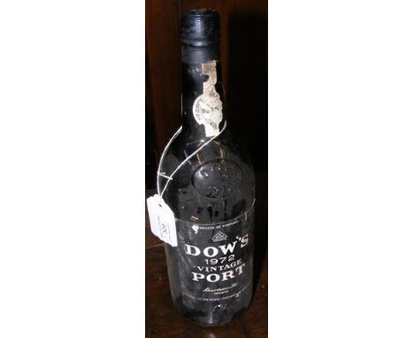 A bottle of Dow's 1972 Vintage Port 