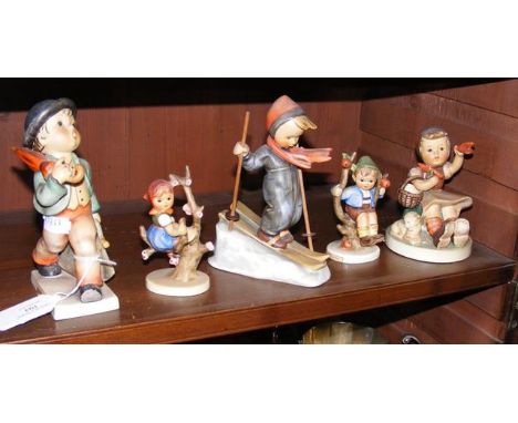 Five Hummel figures 