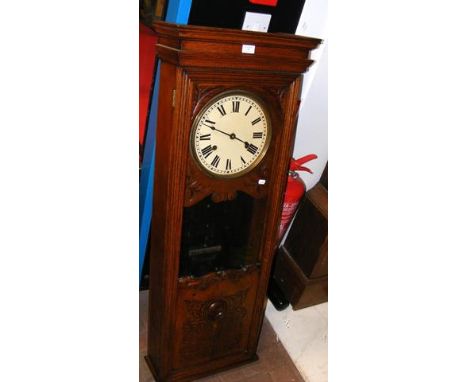 A converted time recorder clock 