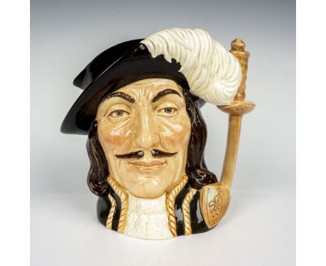 Glaze finish variation one; black hat, white feather, and green tunic with gold trim. Stoke-on-Trent Jubilee Year backstamp. 