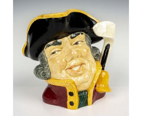 Black hat trimmed with gold, scarlet coat trimmed with gold. Stoke-on-Trent Jubilee year backstamp.Artist: David BiggsIssued: