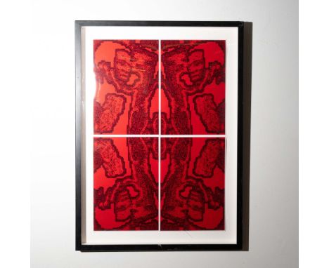 A striking pigment print on photographic paper by contemporary American artist Rick Wolfryd, signed and marked as an artist's